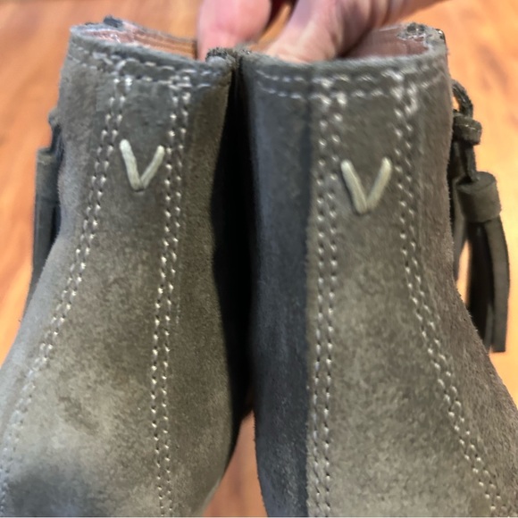 Vionic Madeline Olive Green Suede Weather Resistant Ankle Boots Booties | Sz 8 - Picture 10 of 15